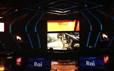 SERATA DI GALA RAI TV CON PRESENTAZIONE DEI PALINSESTI AUTUNNALI E DEI NUOVI PROGRAMMI TELEVISIVI NEGLI STUDI TELEVISIVI DI MILANO 111
