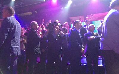 SERATA DI GALA RAI TV CON PRESENTAZIONE DEI PALINSESTI AUTUNNALI E DEI NUOVI PROGRAMMI TELEVISIVI NEGLI STUDI TELEVISIVI DI MILANO 120