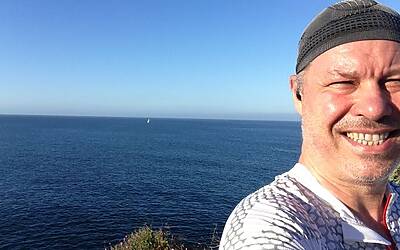 TRAIL RUNNING IN CASCAIS NEAR LISBOA Lisbona ATLANTIC OCEAN SEA INTERNATIONAL PRESENTATION OF NEW CITROEN C4 PICASSO RUN CORSA TEST WITH BROOKS PURE NIKE FUEL BAND XBIONIC SOCKS XBS PERFORMANCE SALOMON EXO 50