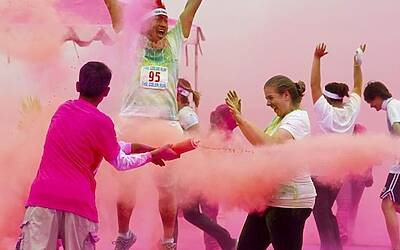 Foto 2 TheColoroRun Pinkcolorthrow