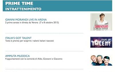 MEDIASET PRESENTAZIONE PALINSESTI AUTUNNALI 2013 CANALE 5 0001