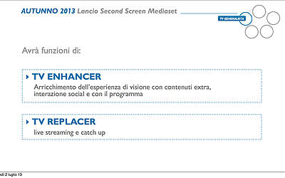 MEDIASET PRESENTAZIONE PALINSESTI AUTUNNALI 2013 PRESENTAZIONE MARCO PAOLINI DIRETTORE MARKETING STRATEGICO 0016