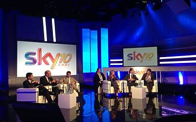 SKYTV PRESENTA LE NOVITA DEL PALINSEST SKISPORT SKYUNO E SKYTG24 HD ANDREA ZAPPIA CEO SKYTV SARAH VARETTo ANDREA CASTELLITTO 19