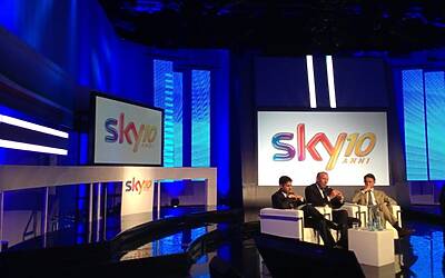 SKYTV PRESENTA LE NOVITA DEL PALINSEST SKISPORT SKYUNO E SKYTG24 HD ANDREA ZAPPIA CEO SKYTV SARAH VARETTo ANDREA CASTELLITTO 25