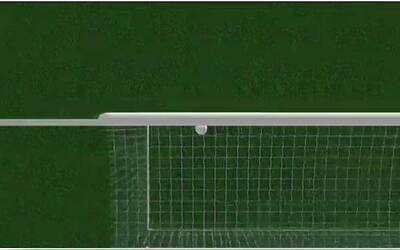 il replay con limmagine in 3d del goal di astori con il goal control 4d ossia la goal line technology