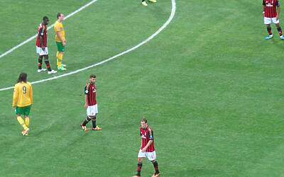 antonio nocerino con le nuove nitrocharge adidas difende in area