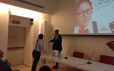 Il libro di Marco Camisani Calzolari il lancio e la presentazione del Mondo Digitale edito da Mondadori 08