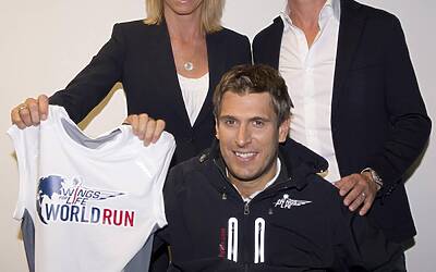 Wings for Life World Run Anita Gerhardter e David Coulthard