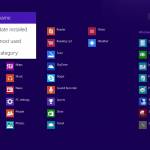 Microsoft Windows 8.1 All Apps view