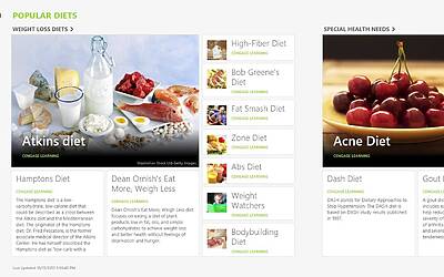 Microsoft Windows 8.1 Bing Health and Fitness