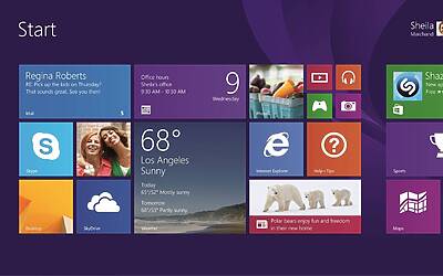 Microsoft Windows 8.1 Start screen1