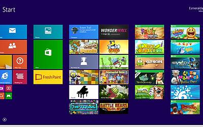 Microsoft Windows 8.1 Windows 8 1 Personalized Start screen light