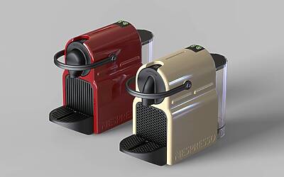 Nespresso Inissia RubyRed and VanillaCream