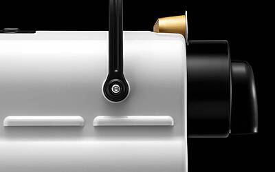 Nespresso Inissia White Side CloseUp