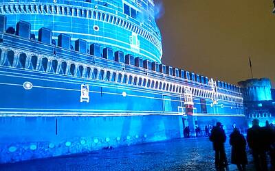 Roma PS4 Castel Sant Angelo 3D Mapping 43