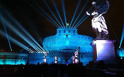 Roma PS4 Castel Sant Angelo 3D Mapping 50