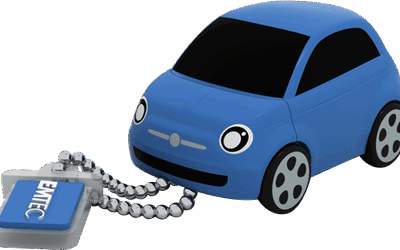 fiat 500 blue 3 4 chaine close