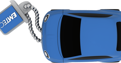 fiat 500 blue top chaine close