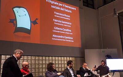 la serata di lancio di bloodup opficio di roma con draculapp e assodigitale11