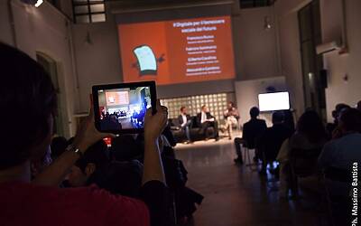 la serata di lancio di bloodup opficio di roma con draculapp e assodigitale13