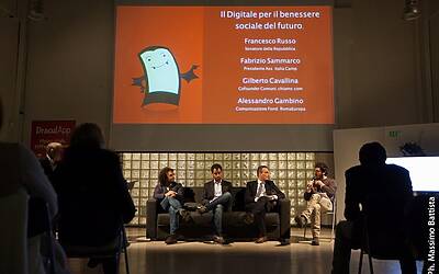 la serata di lancio di bloodup opficio di roma con draculapp e assodigitale15