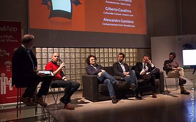 la serata di lancio di bloodup opficio di roma con draculapp e assodigitale17