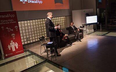 la serata di lancio di bloodup opficio di roma con draculapp e assodigitale44