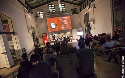 la serata di lancio di bloodup opficio di roma con draculapp e assodigitale50