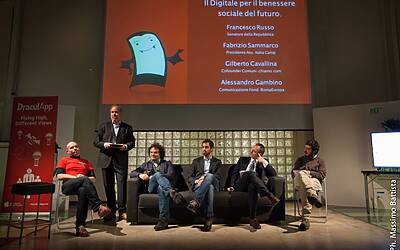 la serata di lancio di bloodup opficio di roma con draculapp e assodigitale52