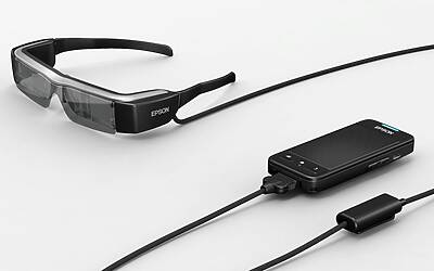 Epson Moverio BT 200 con lenti oscuranti 300dpi 15cm