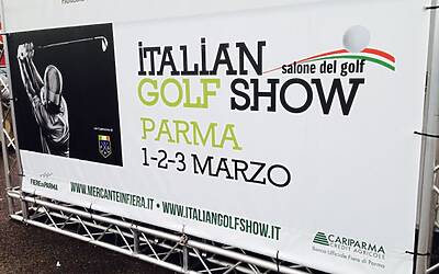 ITALIAN GOLF SHOW PARMA 2014 IL PRINCIPALE EVENTO FIERISTICO PER IL MONDO DEL GOLF CON I PRINCIPALI ESPOSITORI DEL SETTORE ED IL GRANDE CAMPO PRATICA INDOOR PER IL TEST DEI FERRI DEGLI IBRIDI E DEI DRIVE E DI TUTTA ATTREZZATURA GOLFISTICA 002