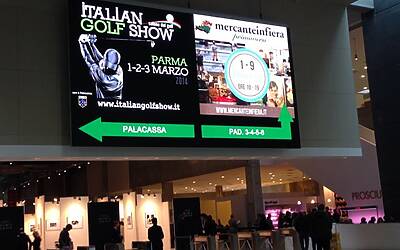 ITALIAN GOLF SHOW PARMA 2014 IL PRINCIPALE EVENTO FIERISTICO PER IL MONDO DEL GOLF CON I PRINCIPALI ESPOSITORI DEL SETTORE ED IL GRANDE CAMPO PRATICA INDOOR PER IL TEST DEI FERRI DEGLI IBRIDI E DEI DRIVE E DI TUTTA ATTREZZATURA GOLFISTICA 008