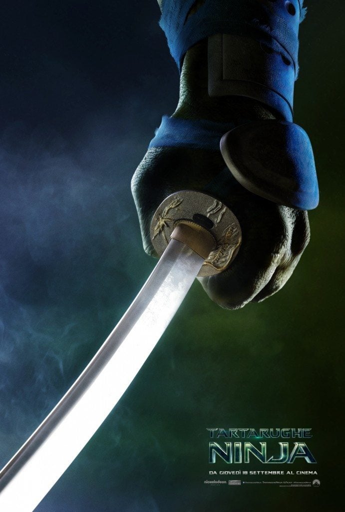 Tartarughe Ninja Teaser Poster Italia Leonardo
