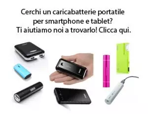 caricabatterie portatile smartphone