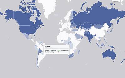 World Cup Fandom Map