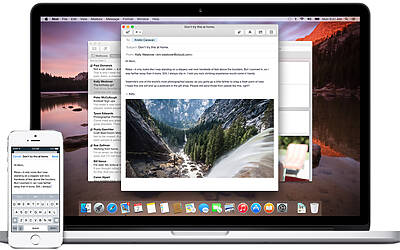 mac and ios mail laptop