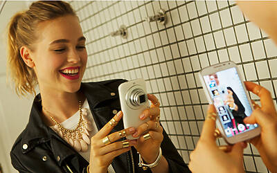 Selfie allo specchio Samsung Galaxy K Zoom