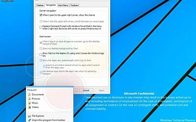 in rete screenshot di windows 9 8