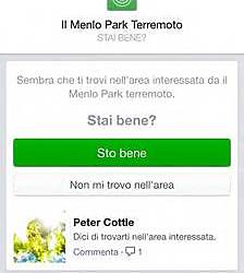 Nuovo strumento Facebook Safety Check