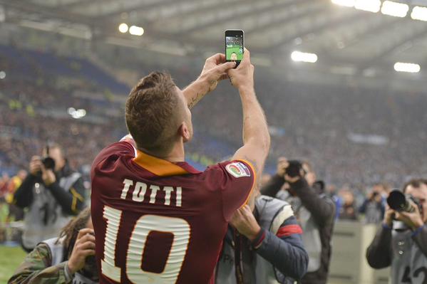 Selfie di Totti
