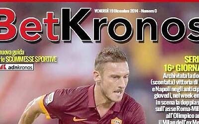 Giornale per le scommesse sportive nasce Betkronos