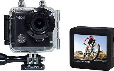 cs Rollei Actioncam 410 UW und Display