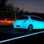 nissan leaf auto fluorescente 3 150x150 - Nissan Leaf fluorescente, l'auto elettrica che si illumina