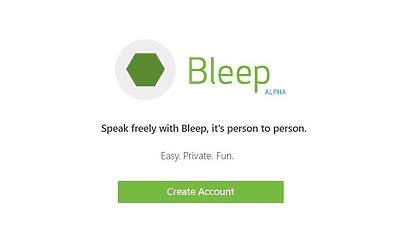 app di messagistica bleep