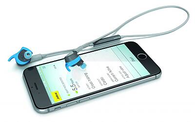 Blue Jabra Sport Coach iPhone