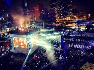 laser show milano samsung 2