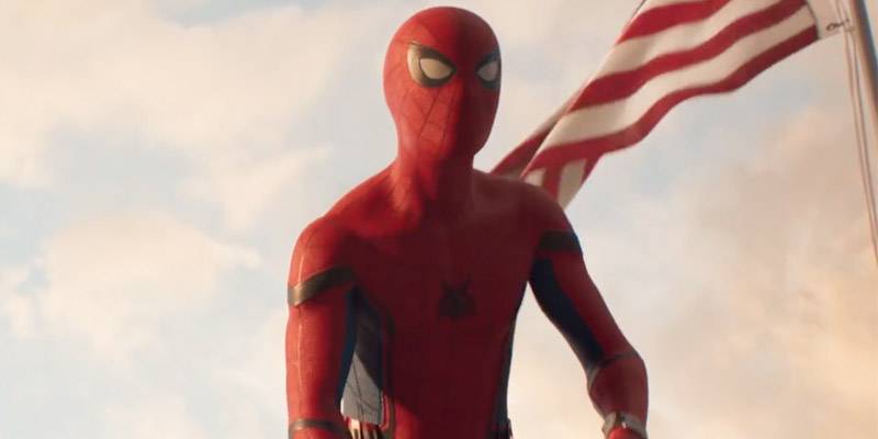 spider man homecoming flag copertina