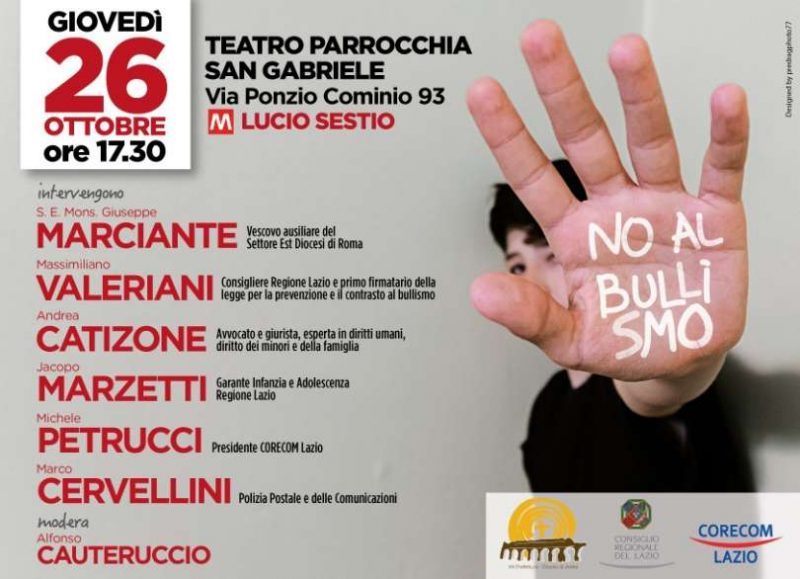 iniziativa bullismo 26 ottobre parrocchia san gabriele 1508864078