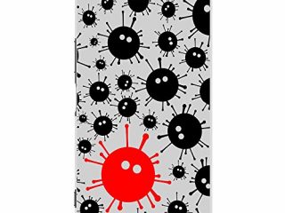 nero mostri con virus design covercustodia rigida per sony cellulari