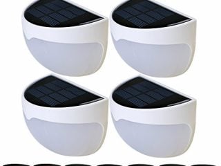 4pcs luce solare del giardino led rgb impermeabile esterno ip55 semicerchio